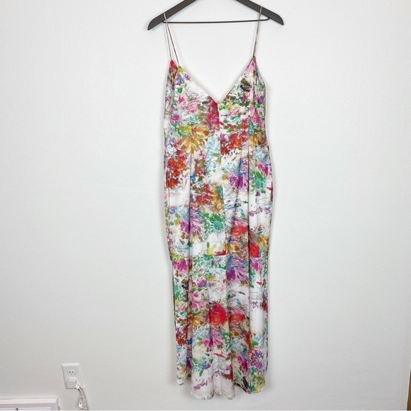 Aidan by Aidan Mattox Printed Calf High Low Patterned Dress - Picture 7 of 9